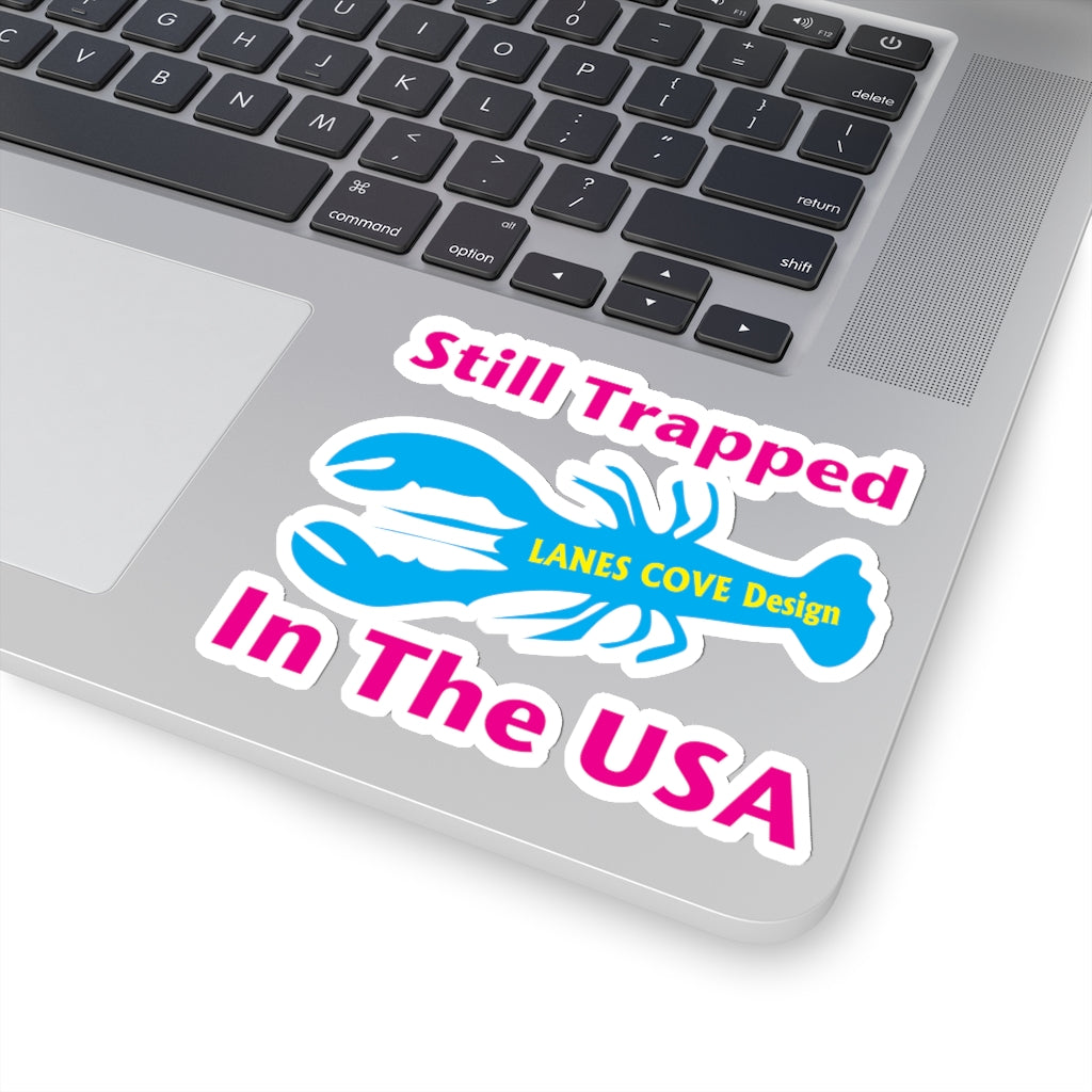 Still Trapped In The USA CMY Decal - Patriotic Sticker 4 Sizes