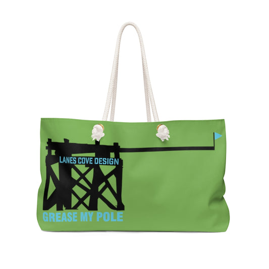 Grease My Pole Beach Weekender Bag - Oversized Tote 24x13