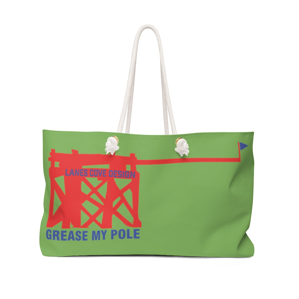 Grease My Pole Beach Weekender Bag - Oversized Tote 24x13