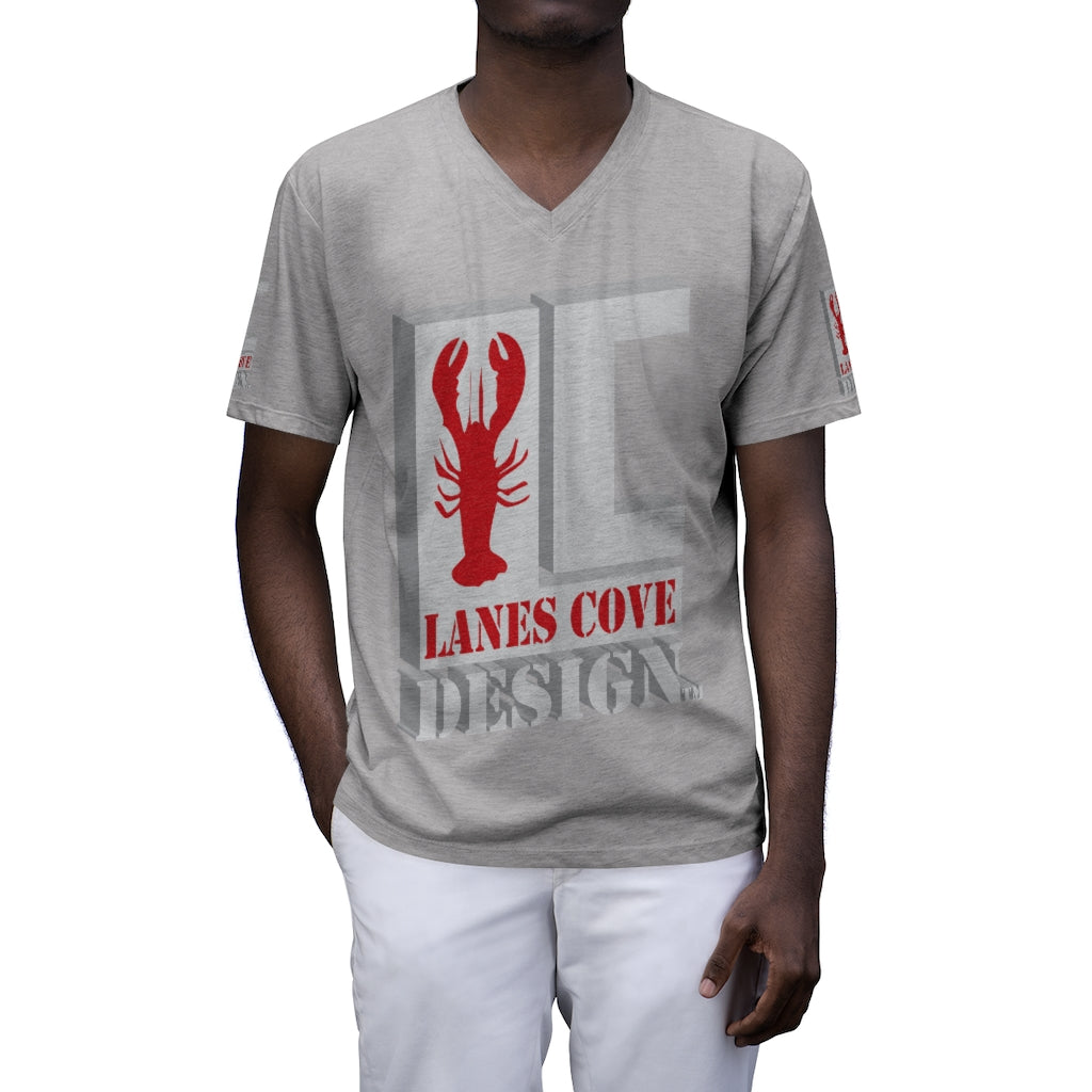 Lanes Cove Design Men's Tri-Blend V-Neck T-Shirt - Premium Soft