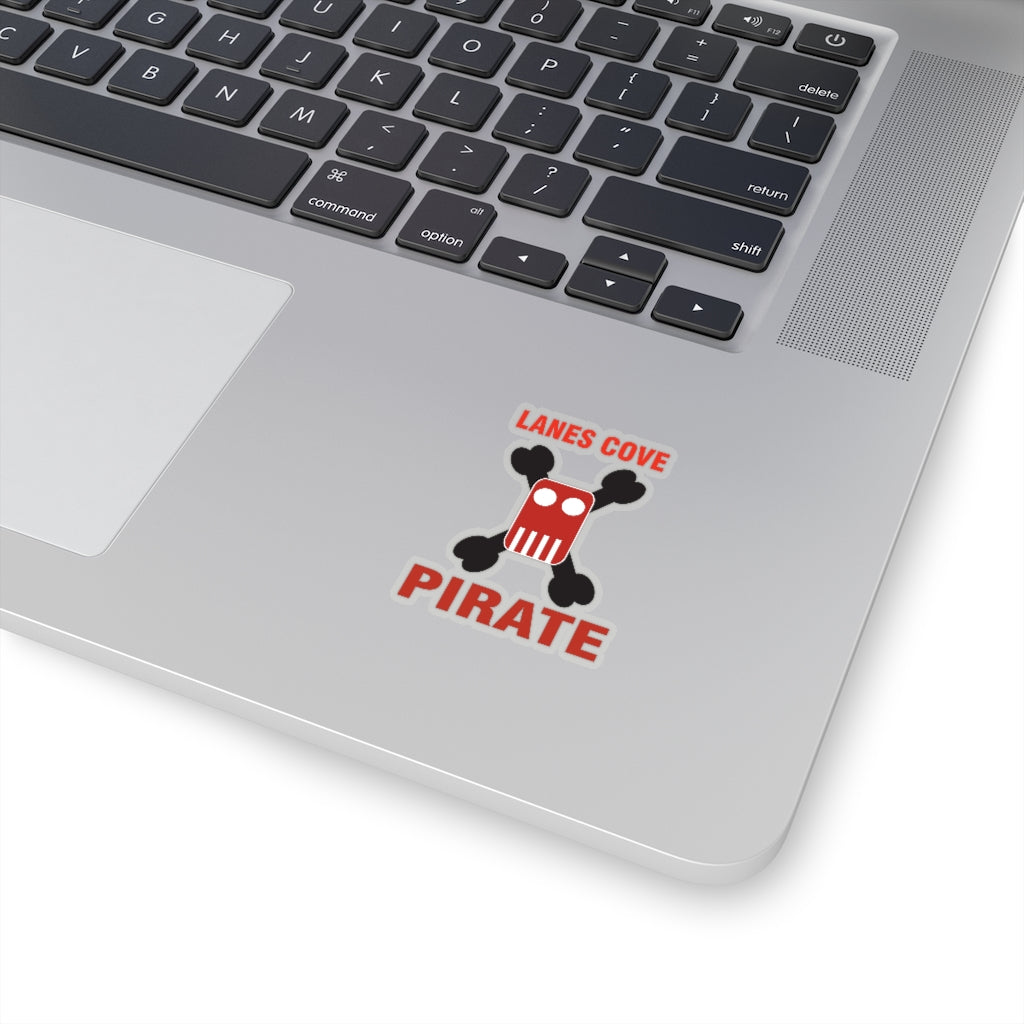 Lanes Cove Pirate Stickers Red Black - Nautical Design Decal 4 Sizes