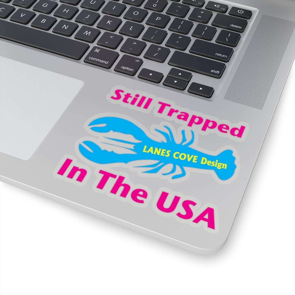 Still Trapped In The USA CMY Decal - Patriotic Sticker 4 Sizes