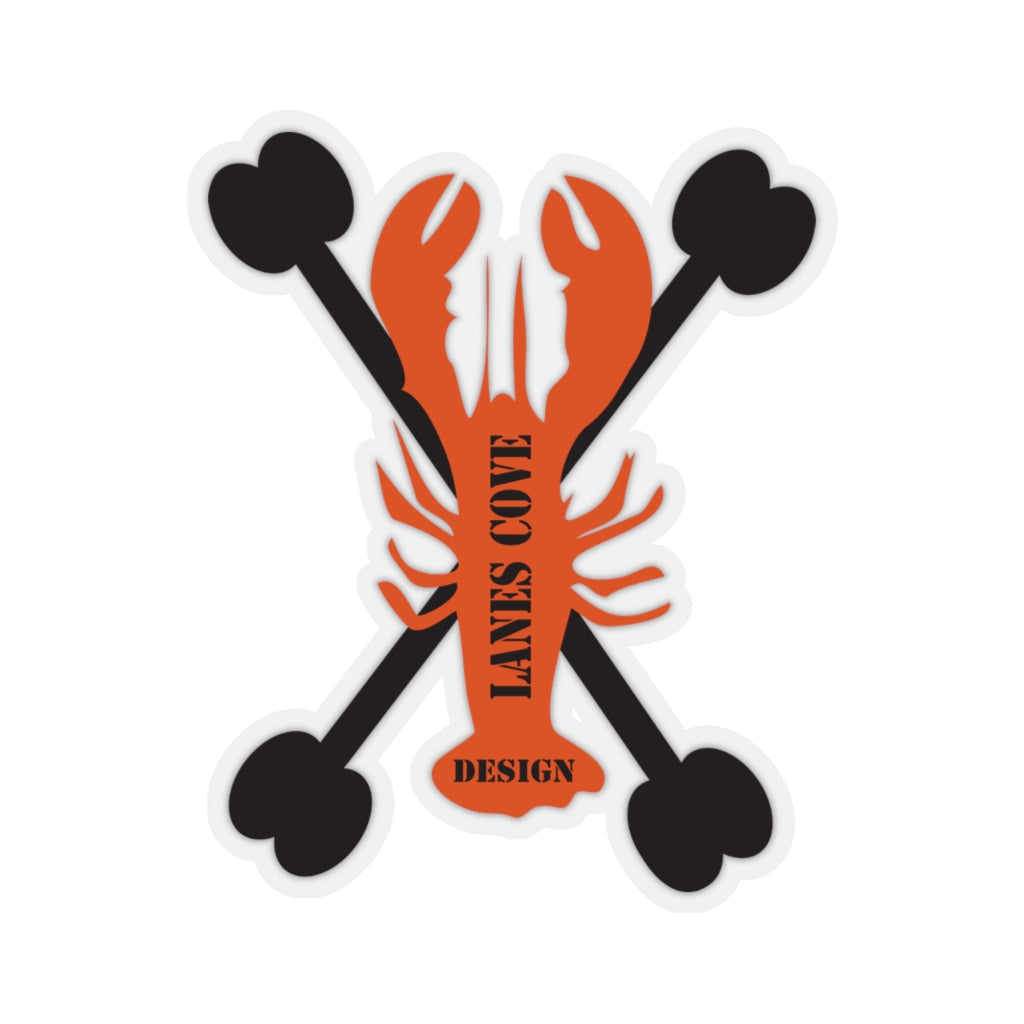 Lobster Bones Decal - Nautical Skeleton Design 4 Sizes