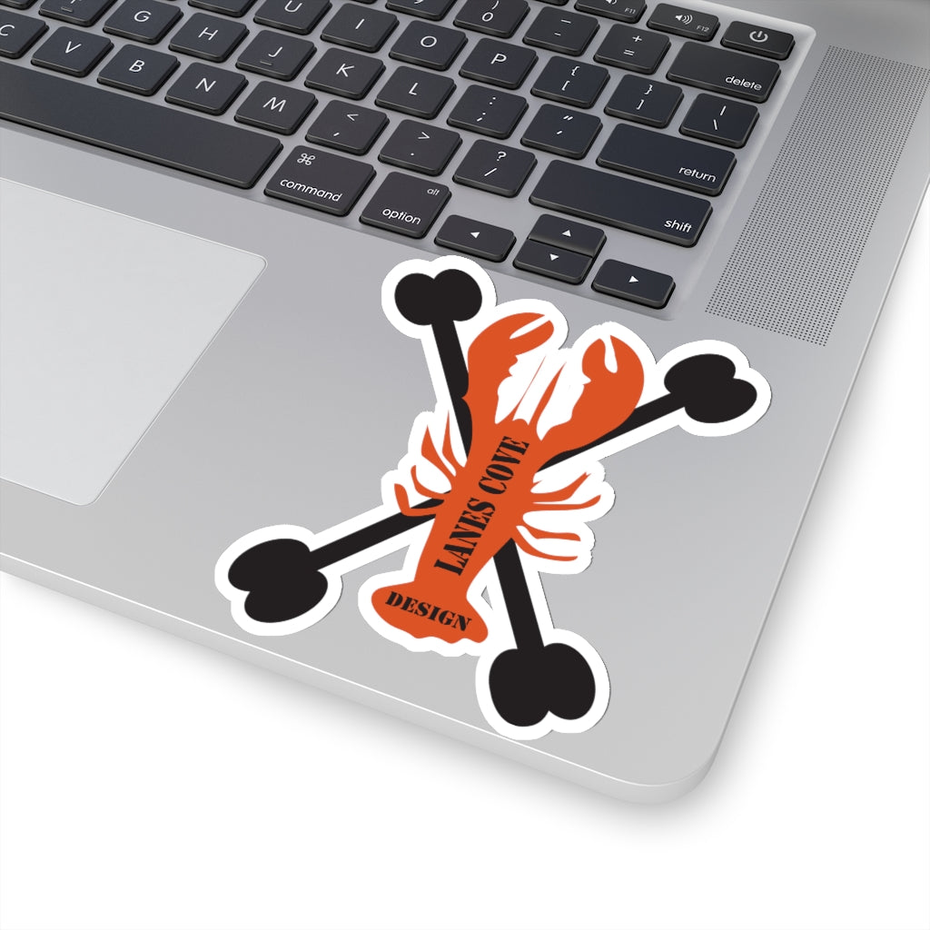 Lobster Bones Decal - Nautical Skeleton Design 4 Sizes