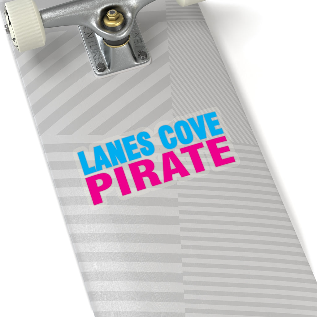 Lanes Cove Pirate Text Sticker - Nautical Typography Decal 4 Sizes