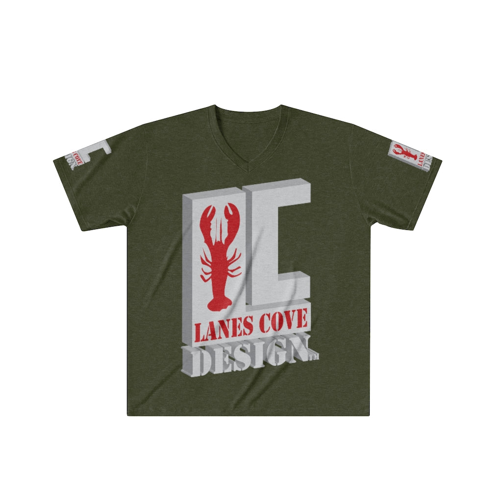 Lanes Cove Design Men's Tri-Blend V-Neck T-Shirt - Premium Soft
