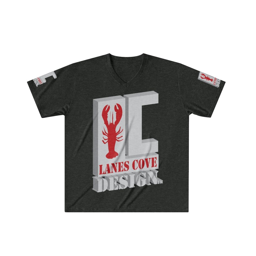 Lanes Cove Design Men's Tri-Blend V-Neck T-Shirt - Premium Soft