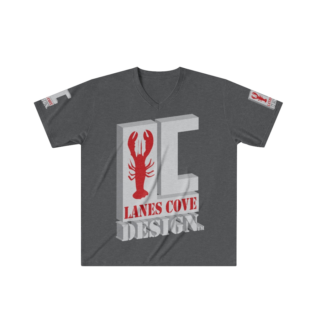 Lanes Cove Design Men's Tri-Blend V-Neck T-Shirt - Premium Soft
