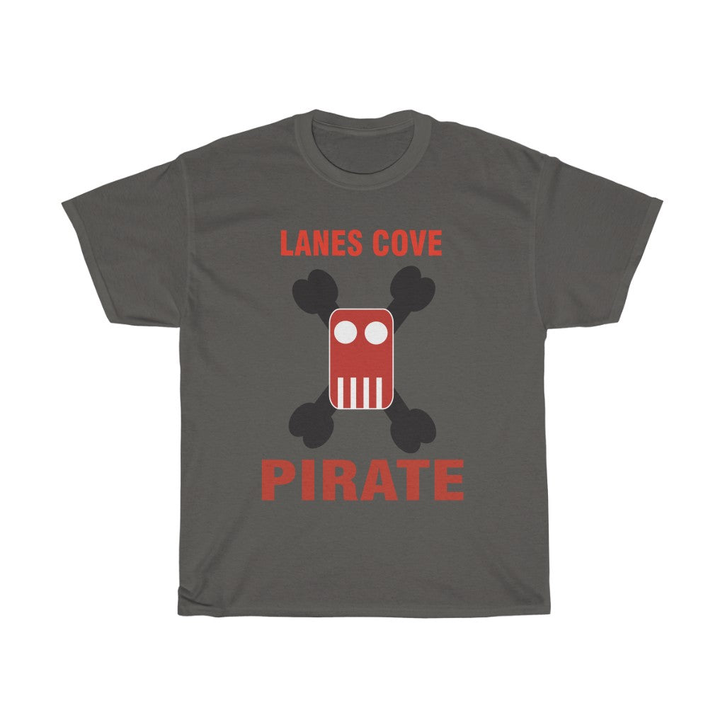 Lanes Cove Pirate T-Shirt Logo Back - Unisex Heavy Cotton Tee
