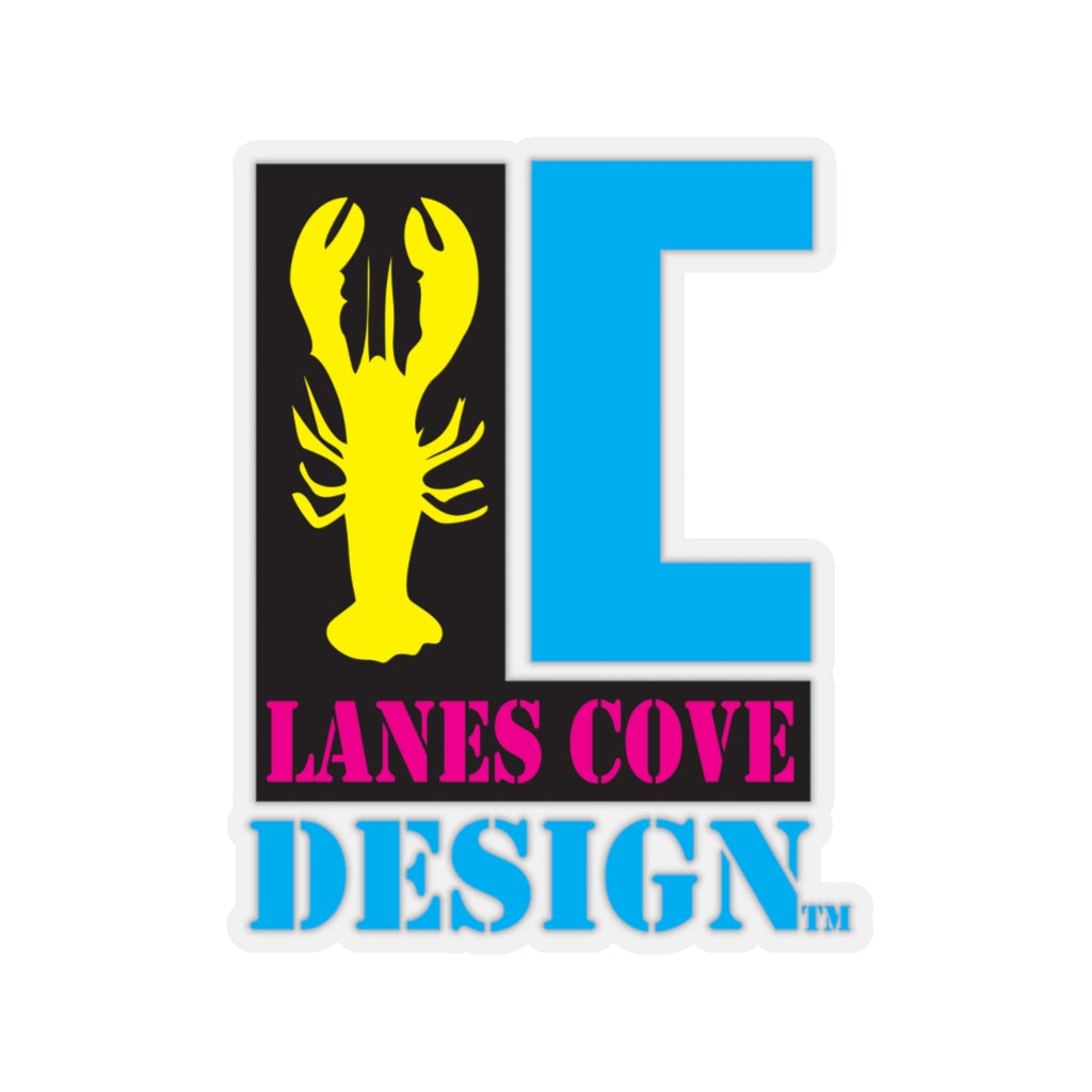 Lanes Cove Design Logo Sticker CMYK - Full Color Decal 4 Sizes