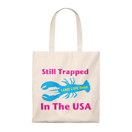 Still Trapped In USA Vintage Tote Bag - 100% Cotton 15.75x11.3