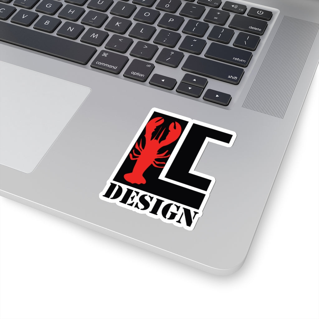 Lanes Cove Design Sticker Black Red Lobster - Gloucester Decal 4 Sizes