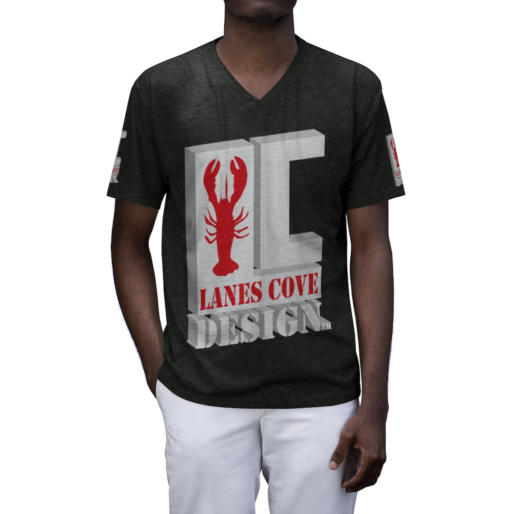 Lanes Cove Design Men's Tri-Blend V-Neck T-Shirt - Premium Soft