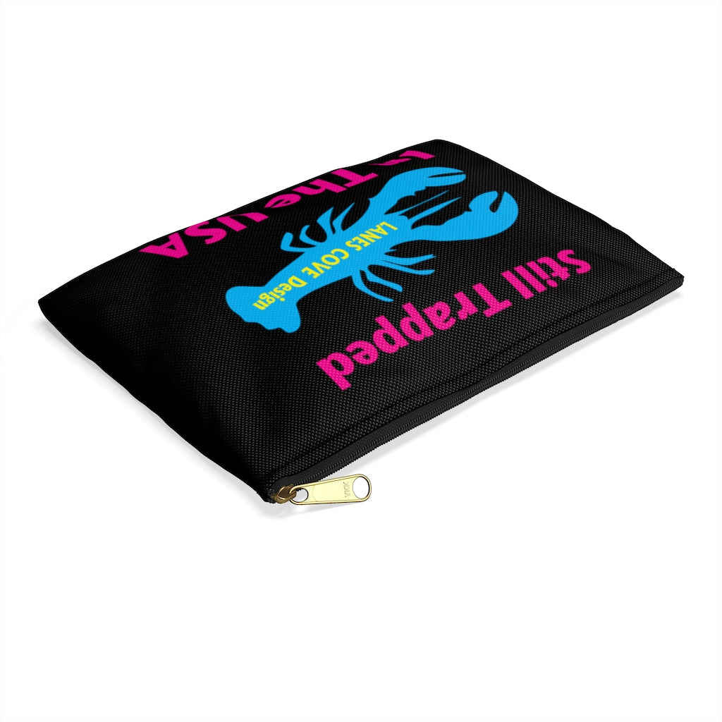 Still Trapped In USA Accessory Pouch Black - Polyester Travel Organizer