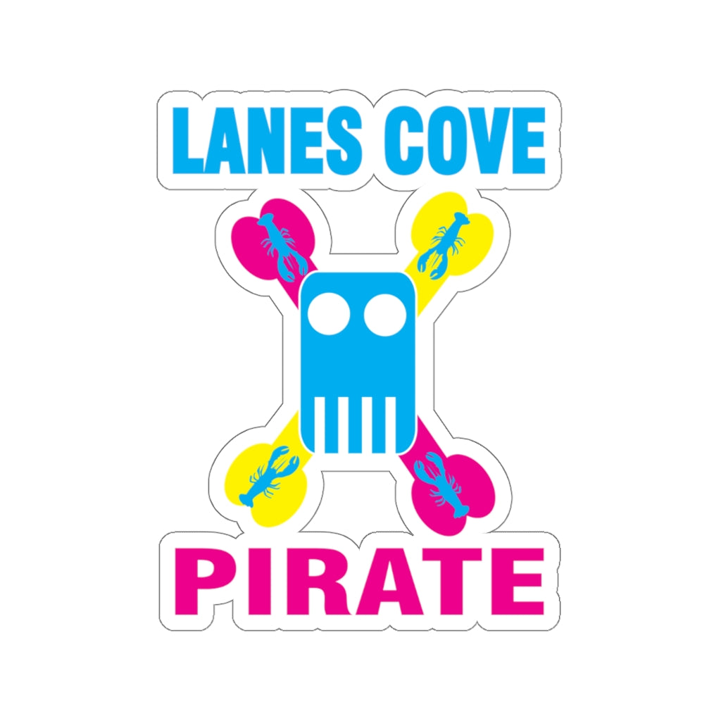 Lanes Cove Pirate Sticker CMYK - Nautical Design Decal 4 Sizes