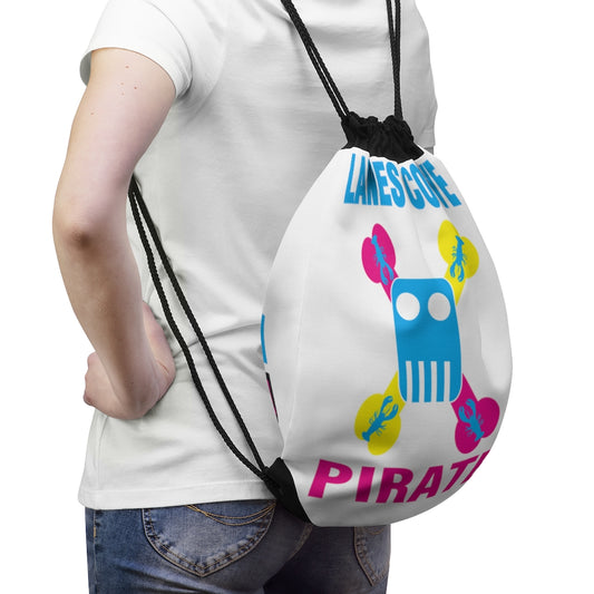 Pirate Drawstring Bag - Lanes Cove Design Gym Beach Bag 18.9x14.57