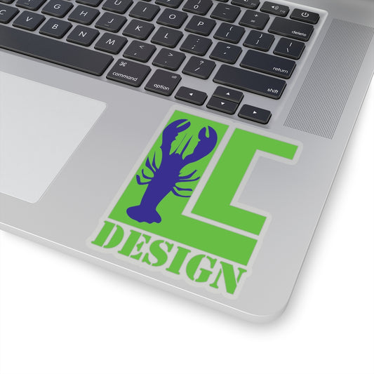 Lanes Cove Design Sticker Green Blue Lobster - Gloucester Decal 4 Sizes