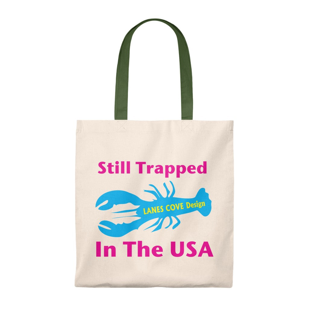 Still Trapped In USA Vintage Tote Bag - 100% Cotton 15.75x11.3