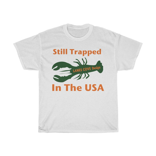 Still Trapped Orange Green T-Shirt - Unisex Heavy Cotton Tee