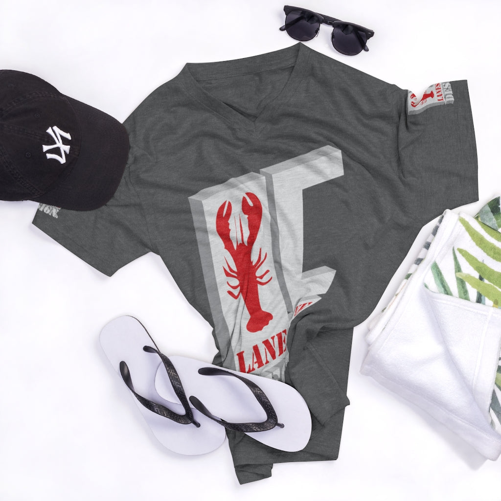 Lanes Cove Design Men's Tri-Blend V-Neck T-Shirt - Premium Soft