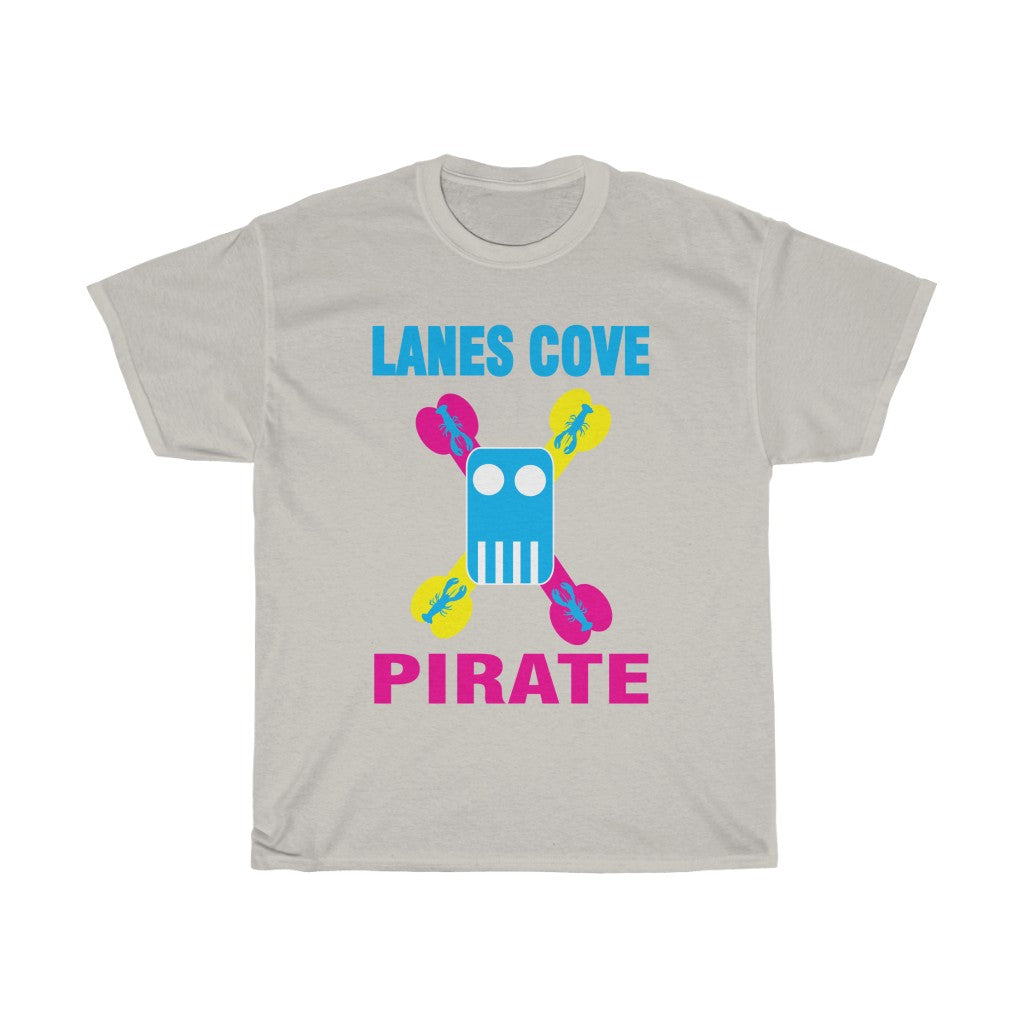 Lanes Cove Colorful Pirate T-Shirt Single Sided - Unisex Cotton Tee