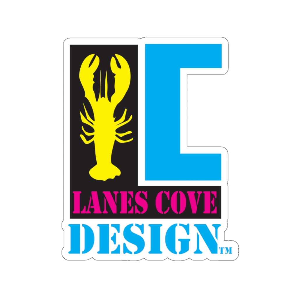 Lanes Cove Design Logo Sticker CMYK - Full Color Decal 4 Sizes