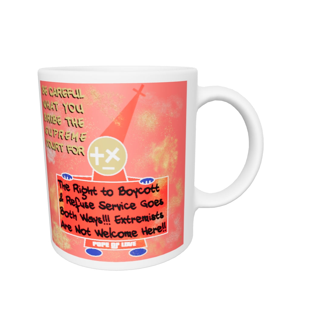 No MAGA White glossy mug