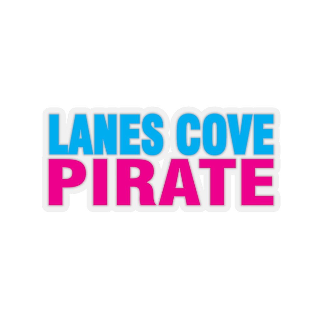 Lanes Cove Pirate Text Sticker - Nautical Typography Decal 4 Sizes