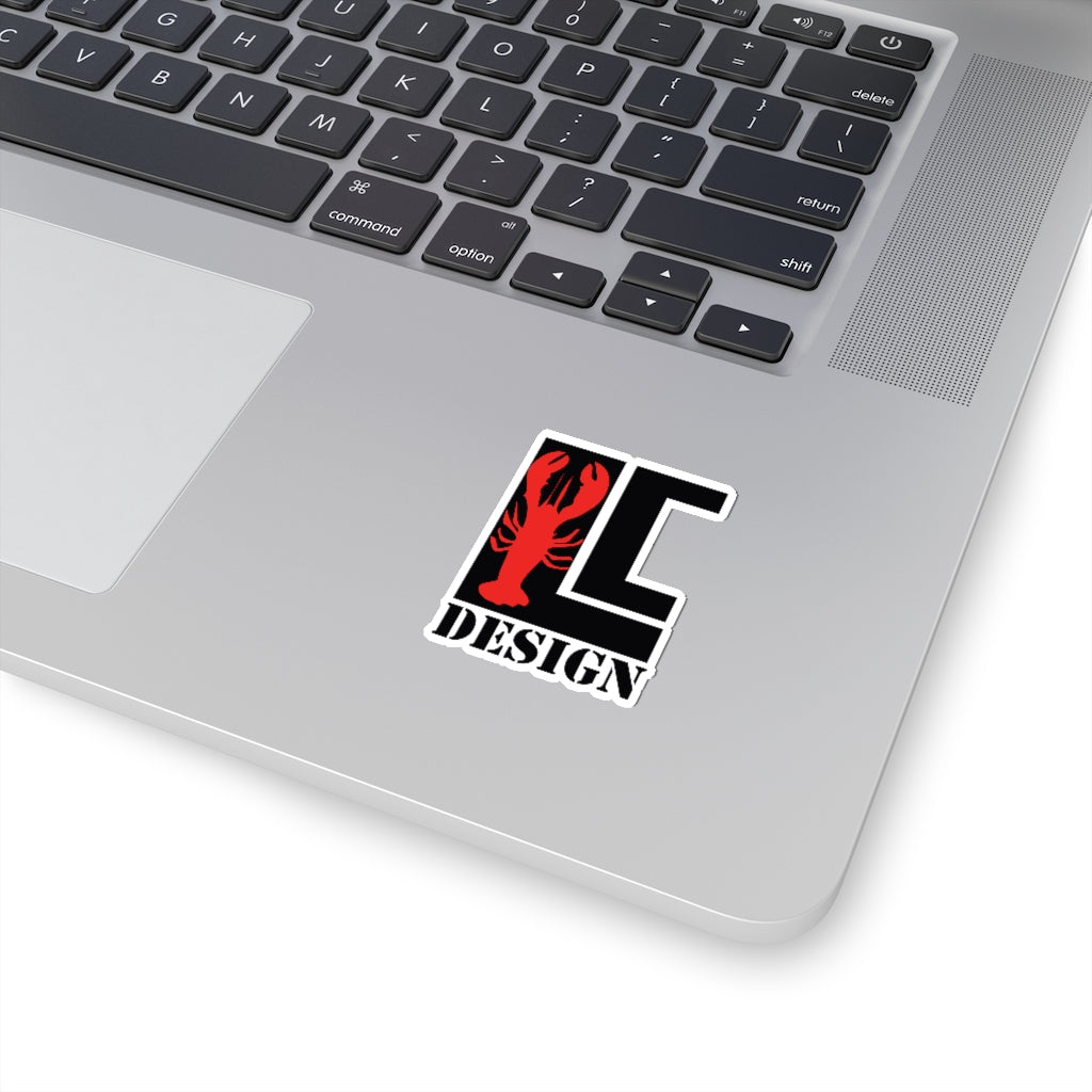 Lanes Cove Design Sticker Black Red Lobster - Gloucester Decal 4 Sizes