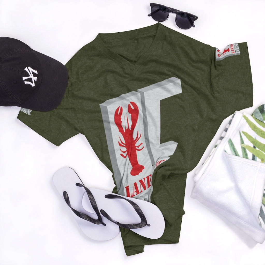 Lanes Cove Design Men's Tri-Blend V-Neck T-Shirt - Premium Soft