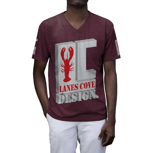 Lanes Cove Design Men's Tri-Blend V-Neck T-Shirt - Premium Soft