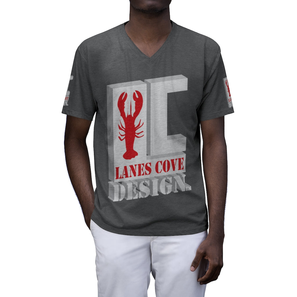 Lanes Cove Design Men's Tri-Blend V-Neck T-Shirt - Premium Soft