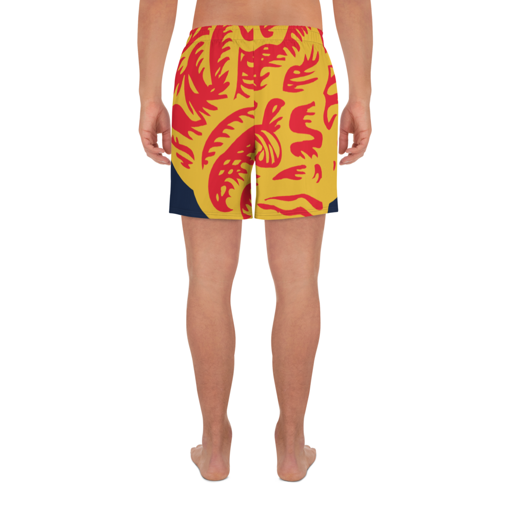 CT Brain, Men's Athletic Long Shorts