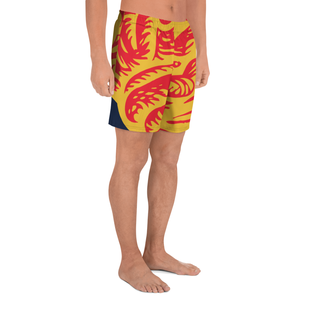 CT Brain, Men's Athletic Long Shorts