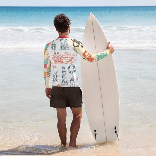 Light Your Way to Fun, Pope Of Love Men's Rash Guard