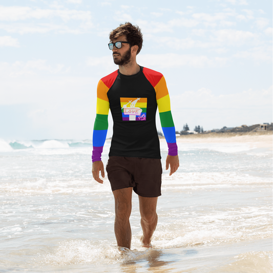 Pride, Pope Of Love Men's Rash Guard