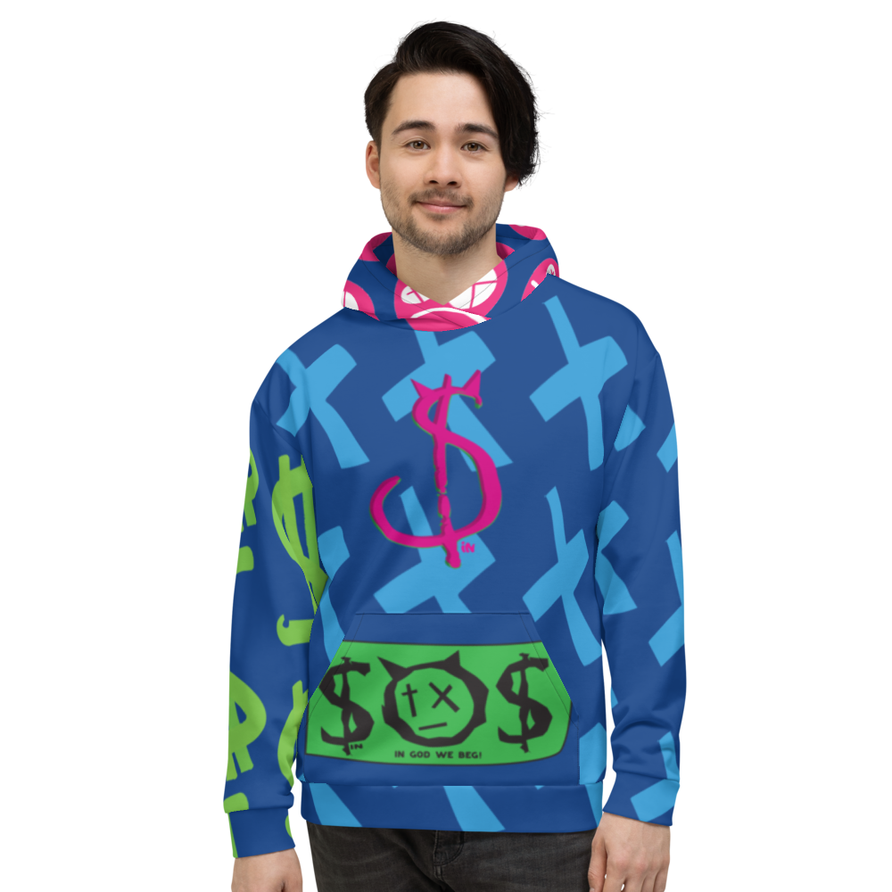 Pope Of Love Money, Full Color Unisex Hoodie