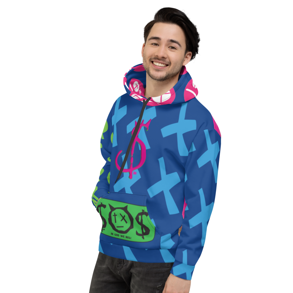 Pope Of Love Money, Full Color Unisex Hoodie