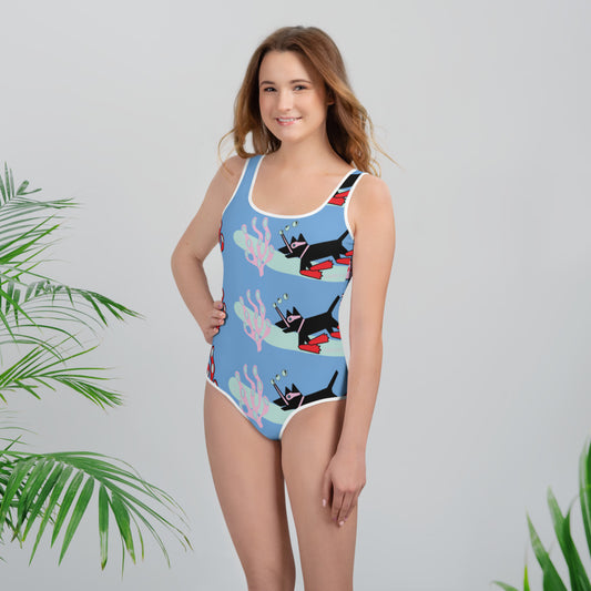 Clean The Ocean, All-Over Print Youth Swimsuit
