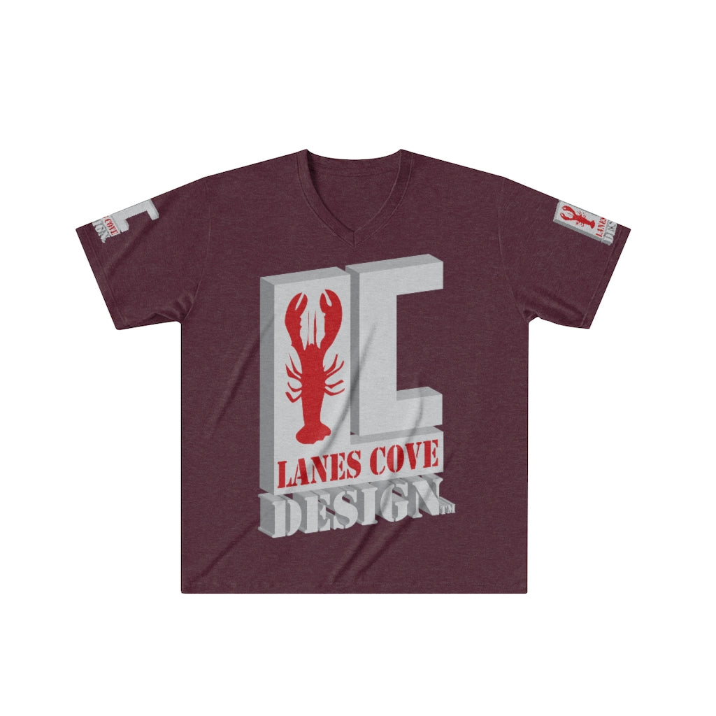 Lanes Cove Design Men's Tri-Blend V-Neck T-Shirt - Premium Soft