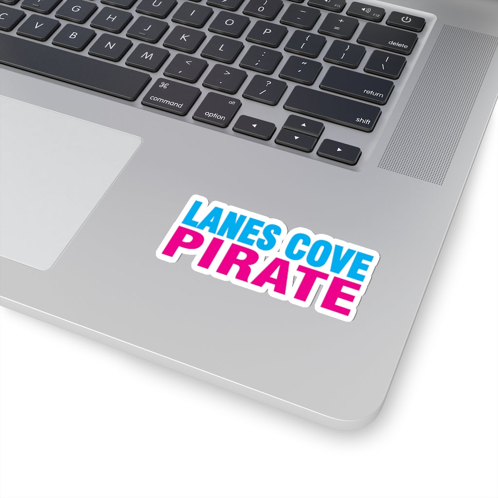 Lanes Cove Pirate Text Sticker - Nautical Typography Decal 4 Sizes