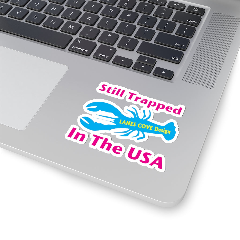 Still Trapped In The USA CMY Decal - Patriotic Sticker 4 Sizes