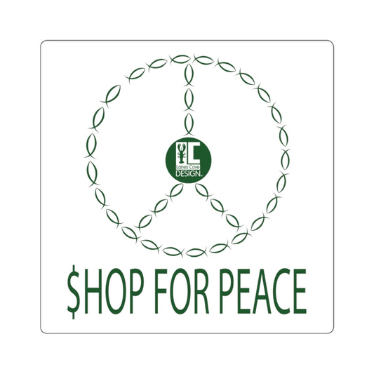 Shop For Peace Sticker - Conscious Purchasing Decal 4 Sizes