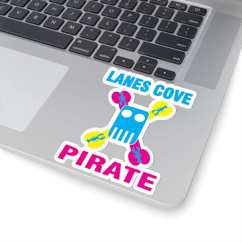 Lanes Cove Pirate Sticker CMYK - Nautical Design Decal 4 Sizes