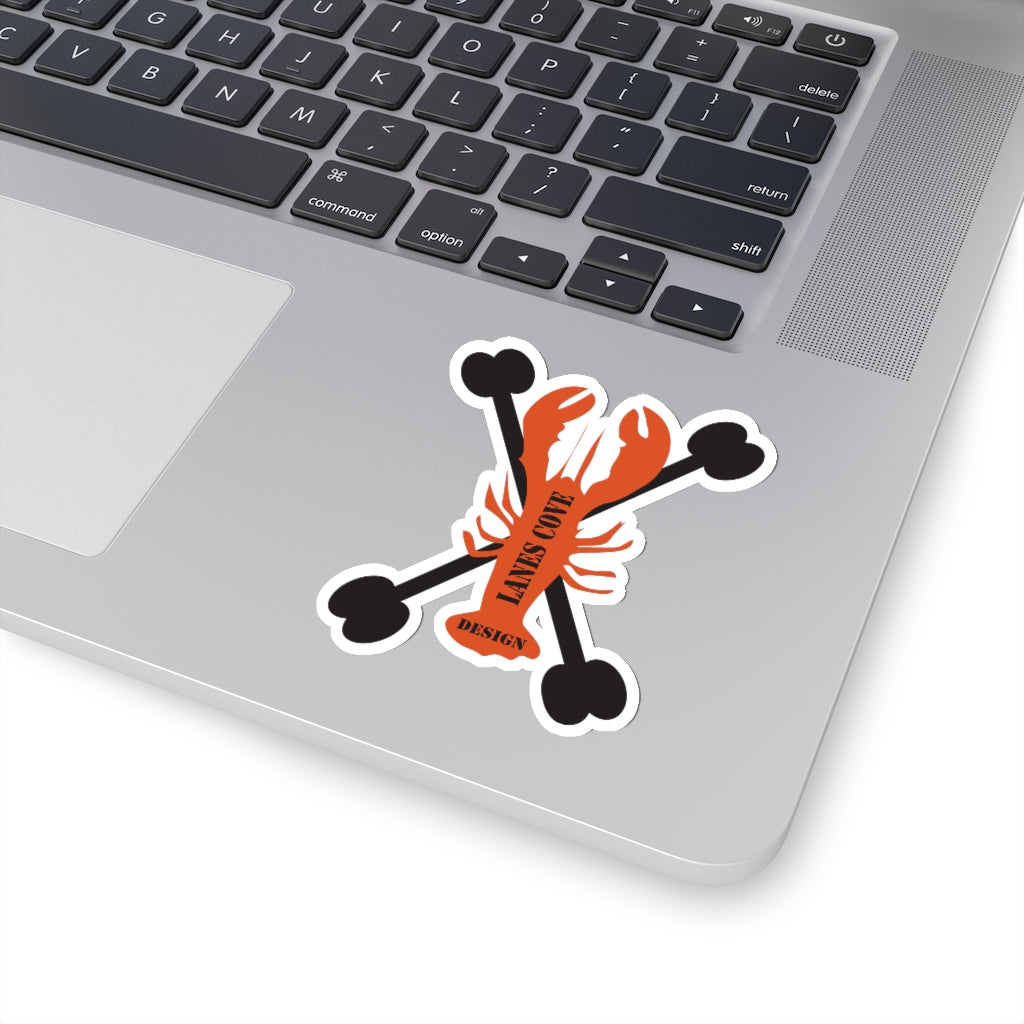 Lobster Bones Decal - Nautical Skeleton Design 4 Sizes