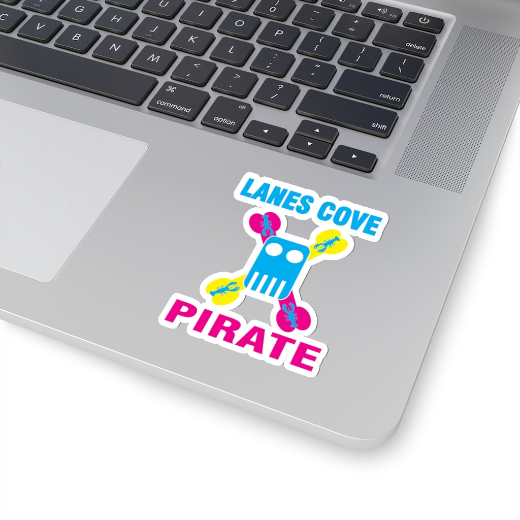 Lanes Cove Pirate Sticker CMYK - Nautical Design Decal 4 Sizes