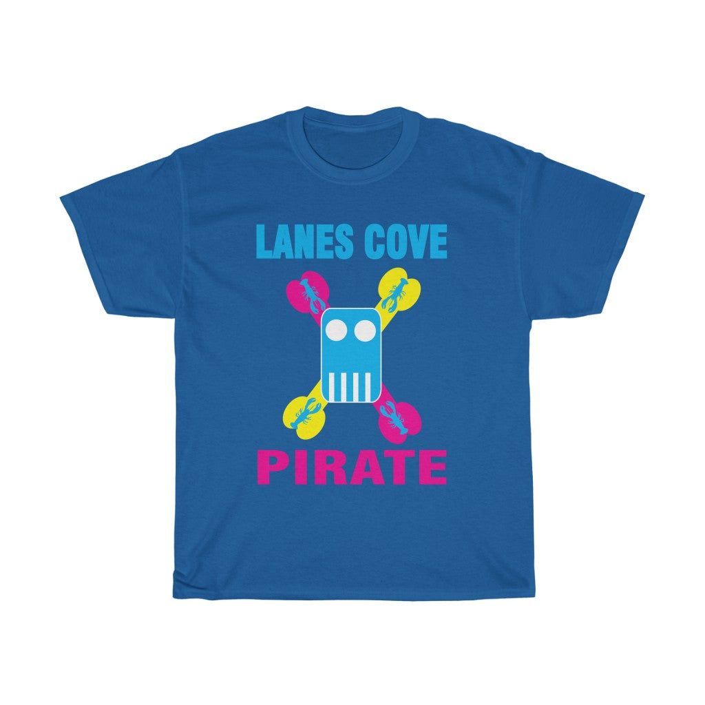 Lanes Cove Colorful Pirate T-Shirt Single Sided - Unisex Cotton Tee