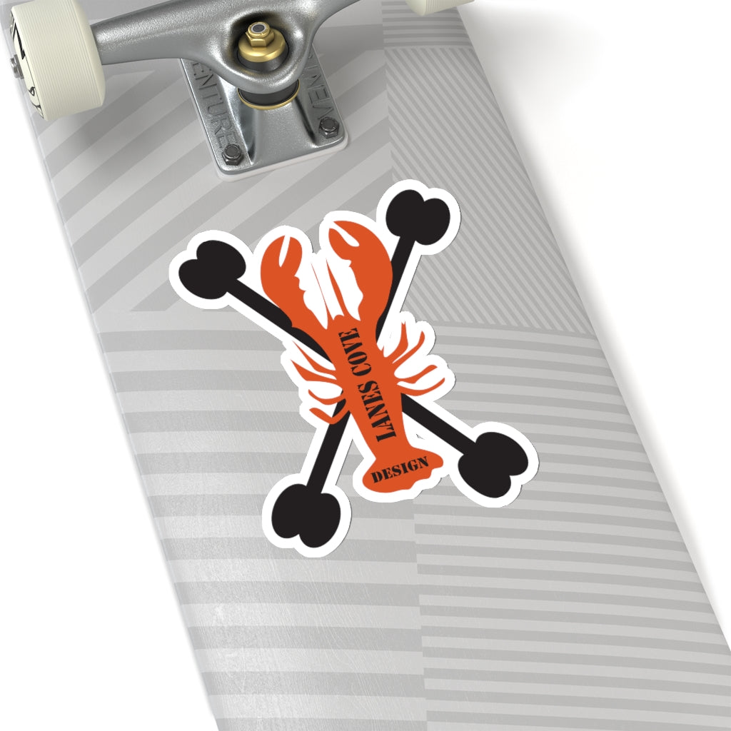 Lobster Bones Decal - Nautical Skeleton Design 4 Sizes