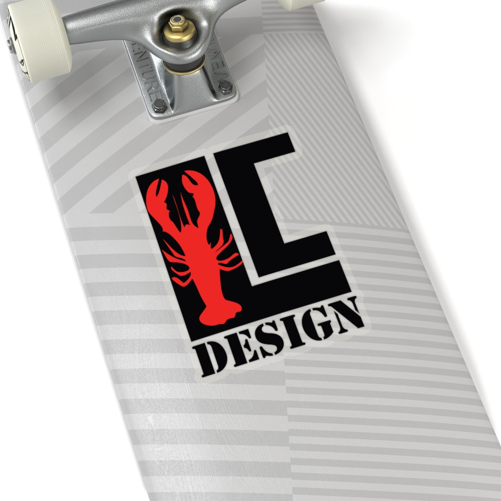 Lanes Cove Design Sticker Black Red Lobster - Gloucester Decal 4 Sizes