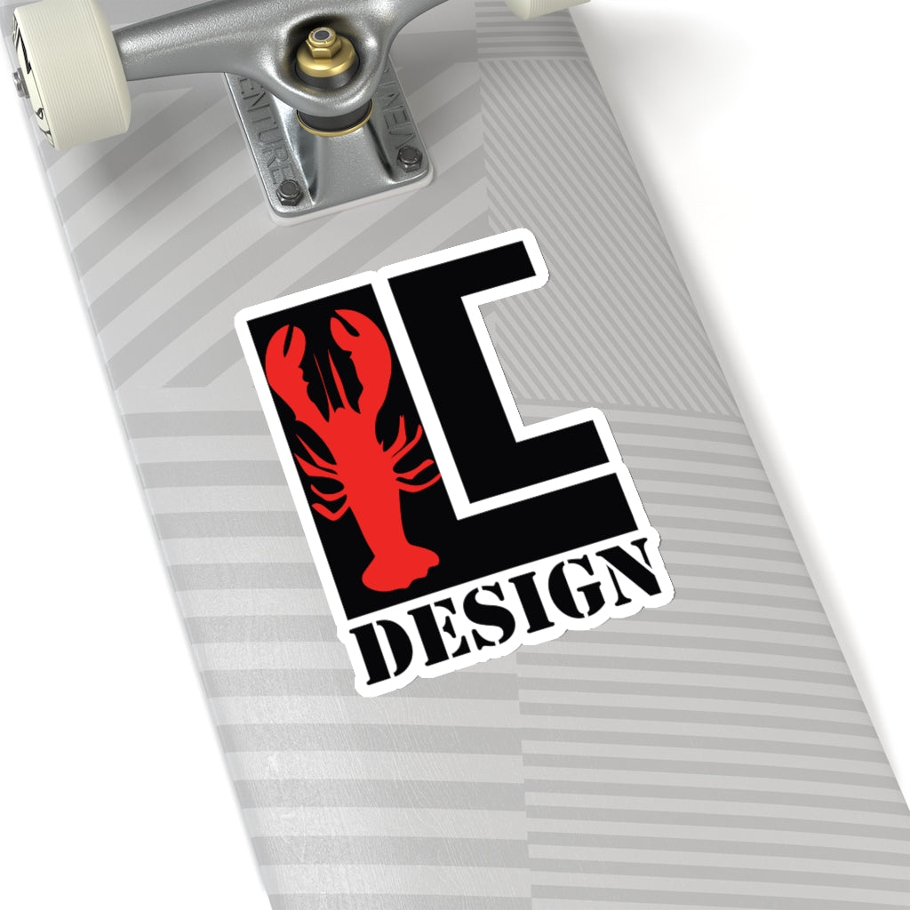 Lanes Cove Design Sticker Black Red Lobster - Gloucester Decal 4 Sizes